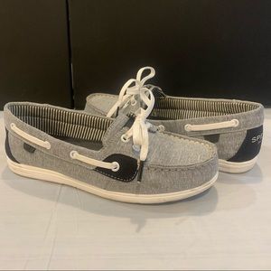 Sperry Topsider Koifish Boat Shoe Grey and Black
